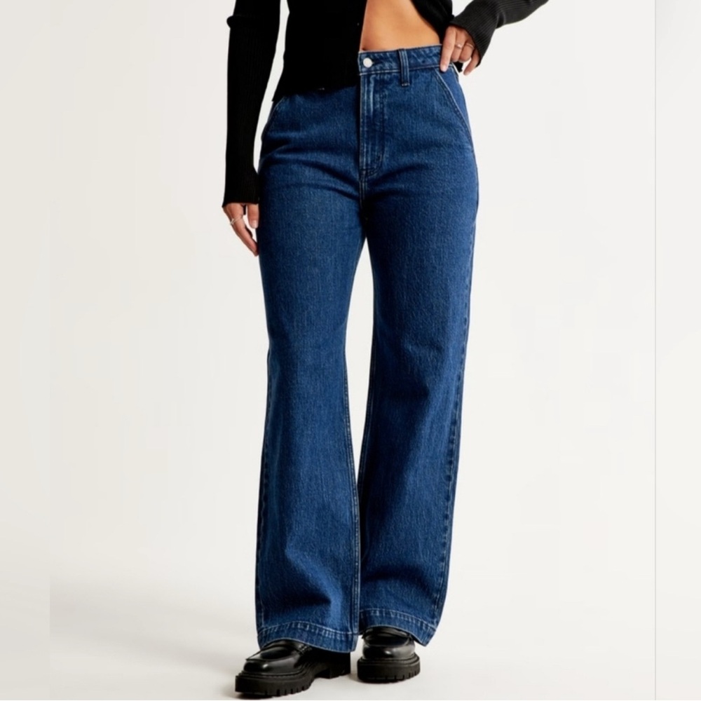 Abercrombie & Fitch Dark Blue Flare Jeans